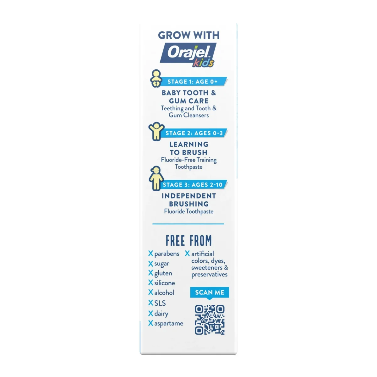 Dentifrice d’Entraînement Orajel Kids CoComelon, Sans Fluor et Sans Danger si Avalé, Saveur Pastèque Naturelle, 42,5 g – Image 9